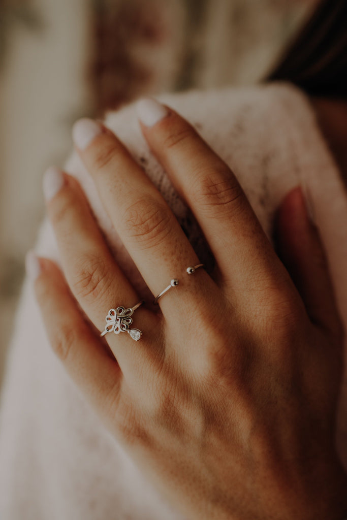 Bague Paloma Argent - KUBE STORE